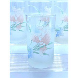 Noritake Frosted Deerfield Juice Glasses/5 Set/Vintage 1980's